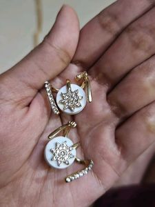 Sparkling Gold Tone Ear Cuffs