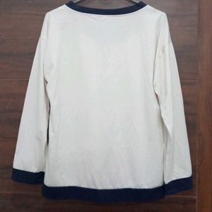 Vintage-Inspired Contrast Trim Top