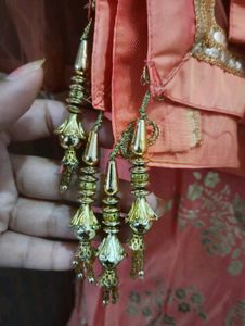 Orange gold festive Gown
