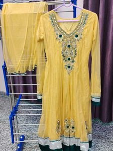Yellow Embroidered Kurta Set