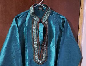 Designer Kurta Pajama ( chanderi Silk)