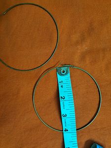 Set Of 2 Pairs Hoop Earrings Gold And Silver