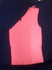 One Shoulder Western Stylish Sleeveless Crop Top