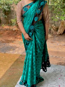 Elegant Green Saree