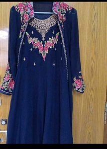 Elegant Embroidered Anarkali Suit