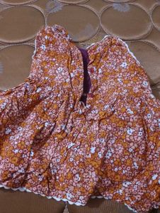 Floral Dress with Button