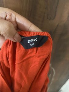 Smocked Orange Crop Top