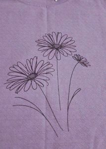 Olive Green Top With Purple T Shirt