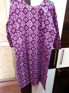 Cotton Printed Kurta Nd Pant Set Xxl