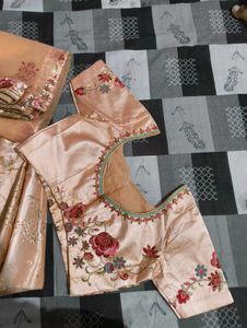 Peach Floral Lehenga