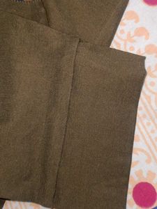 Olive Green Button-Down Shirt