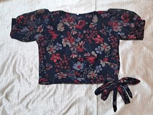 Beautiful Floral Print Crop Top