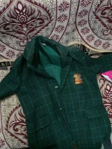 Green Checkered Blazer