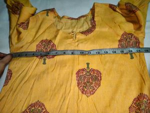 Yellow Printed Kurta 💗