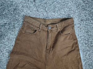 Brown Straight Leg Jeans