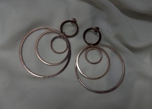 Stunning 3 Hoop Earrings (Rose Gold) (Premium)
