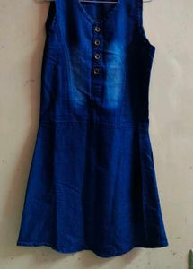 Denim Dress For Girls