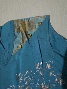 Elegant Blue anarkali kurta