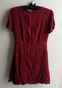 Maroon Heart Dress