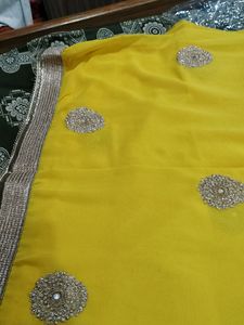 Beautiful Yellow Saree For Festive Season