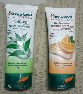 🌿✨ Himalaya Face Scrub Combo 🍊🧡