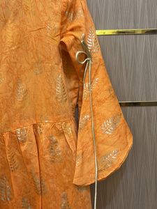 Light Orange/peach A-line Kurta
