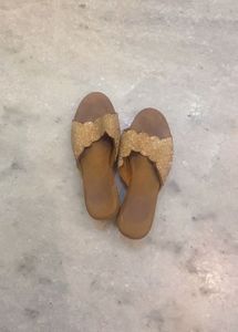 Gold Flats & Sandals