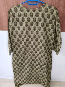 Olive Colour Xl Straight Kurtha