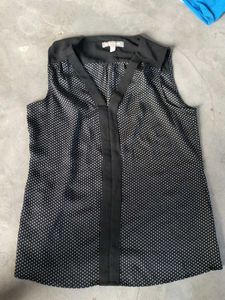 Polka Dot Sleeveless Top
