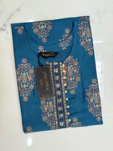 Elegant Teal Printed Kurta