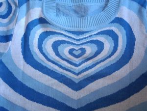Blue Heart Crop Top