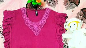 Casual Solid Women Pink Top