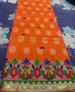 Trending Orange Colour New Punjabi Look Contras Du