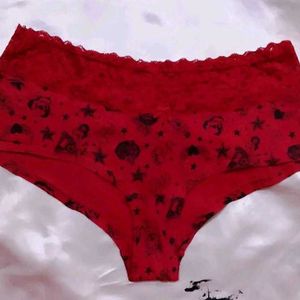Red Lace brief