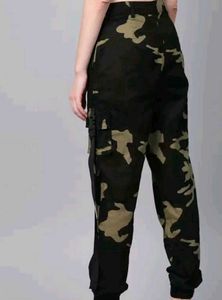 Camo Print Cargo Pants