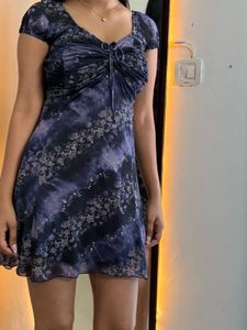 Tie-Front Mini Dress