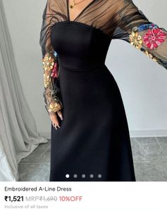 black dress by savana