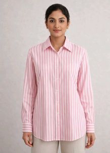 OYTRYT Striped Button-Down Shirt