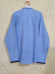 Men&#39;s Blue Patterned Shirt