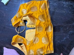 Yellow Sleeveless Blouse