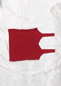 Red Tank Top &amp; Black Skirt Set