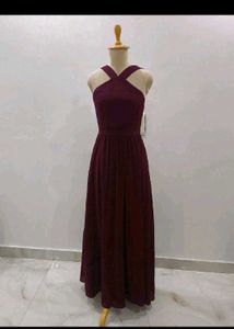 sale ❗🎊🎉Elegant Burgundy Maxi Dress
