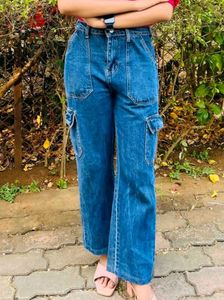 Blue Cargo Jeans