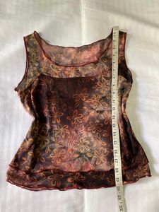 Floral Sheer Tank Top B-34-38