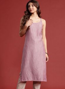 Pink Strappy Kurti