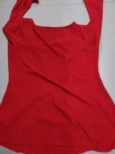 Red Formal Top