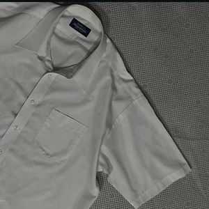 Vintage White Short Sleeve Button-Down