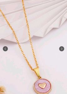 Pink Heart Pendant Necklace 💕