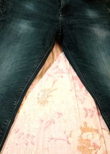 Men Deep Blue Jeans