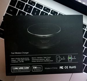 TRU-VIC Fast Wireless Charger, 15W Slim Qi Certifi